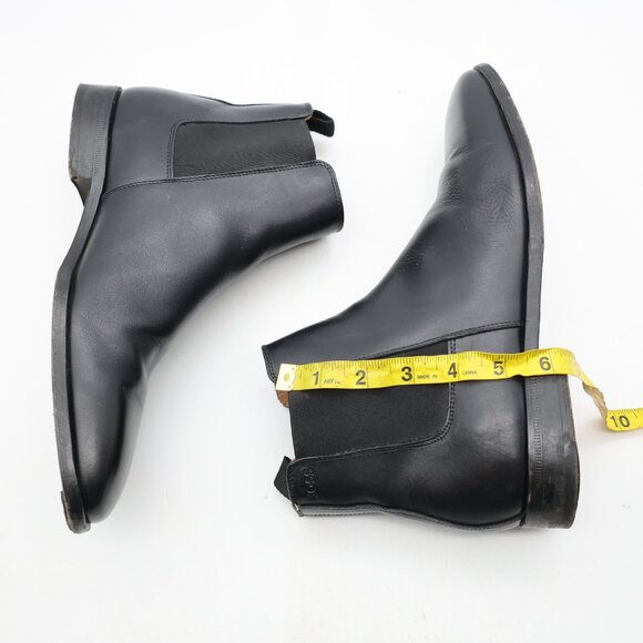 Hugo Boss Chelsea Men's Size UK 7.5 Black Leather Pull On Boots - Picture 5 of 11